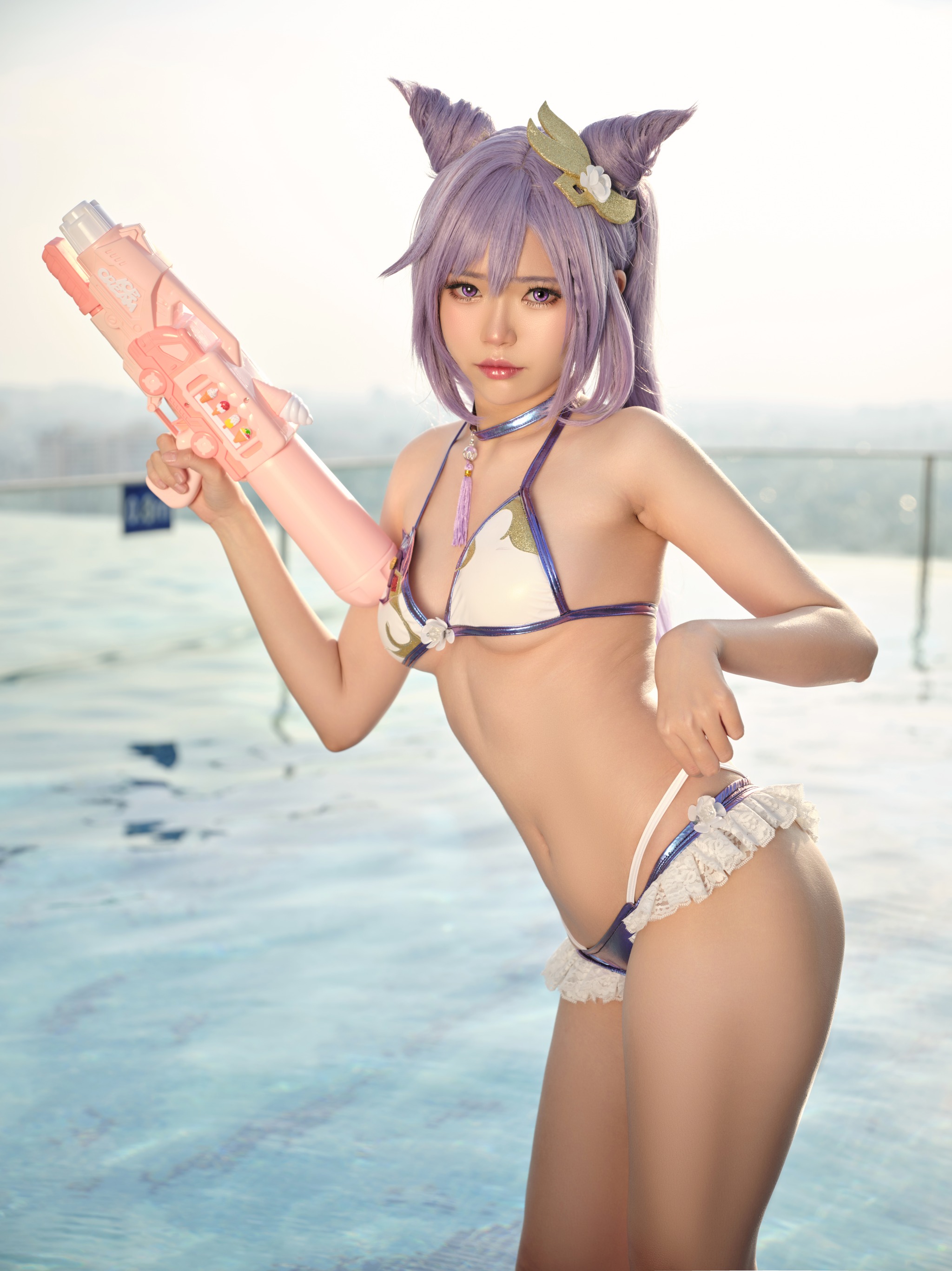 图片[1]-ZinieQ – NO.132 Keqing Bikini[15P]-XikXak